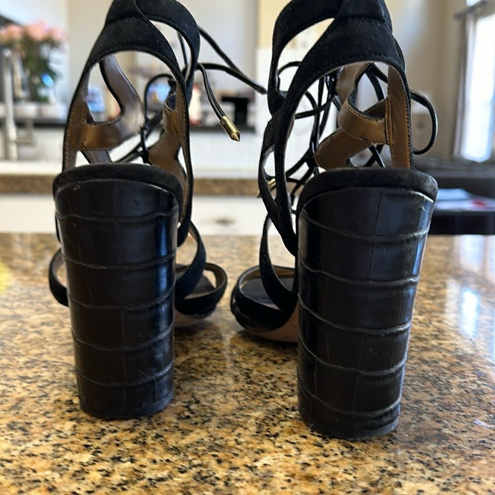 Sam Edelman black suede sandal - Picture 3 of 5